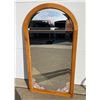 Image 1 : LARGE WOOD FRAMED ARCH MIRROR