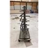Image 2 : STAINLESS STEEL 7 TIER MOBILE ROTISSERIE RACK WITH SKEWERS