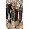 Image 2 : PAIR OF MOBILE SPINNING DISPLAY RACKS & A METAL MOBILE NEWSPAPER STAND