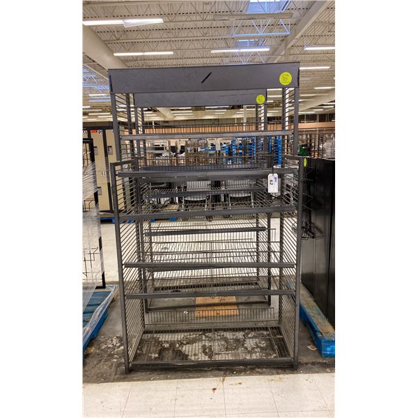 PAIR OF METAL COMMERCIAL BREAD RACKS - APPROX. 48"W X 22"D X 81"H