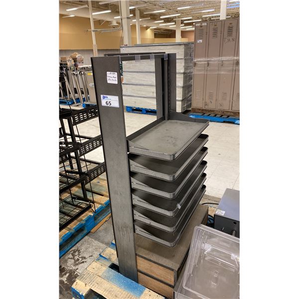 METAL COMMERCIAL DISPLAY RACK - APPROX. 25"W X 17"D X 54"