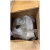 Image 2 : PALLET OF ASSORTED TRIMMINGS, SOAP DISPENSERS, RACKS, LIGHTBULBS, RECYCLING BINS & BAGS