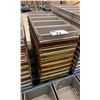 Image 2 : STACK OF STAINLESS STEEL COMMERCIAL 5 SECTION BREAD PANS - APPROX. 9