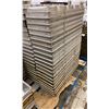 Image 2 : STACK OF STAINLESS STEEL COMMERCIAL 5 SECTION BREAD PANS - APPROX. 20