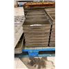 Image 2 : STACK OF STAINLESS STEEL COMMERCIAL 4 SECTION BREAD PANS - APPROX. 8