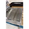 Image 2 : 6 STAINLESS STEEL COMMERCIAL MEAT RISERS, PAIR OF STAINLESS STEEL COMMERCIAL 5 SECTION BREAD PANS,