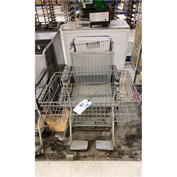 CARE CHAIR WHEELCHAIR WITH FRONT & REAR BASKET