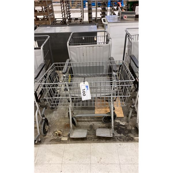 CARE CHAIR WHEELCHAIR WITH FRONT & REAR BASKET