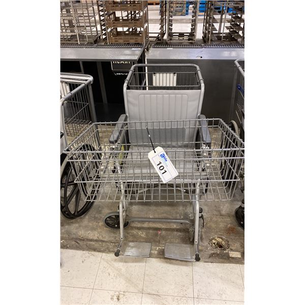 CARE CHAIR WHEELCHAIR WITH FRONT & REAR BASKET