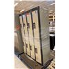 Image 2 : BEIGE METAL 4 BAY 8 DOOR LOCKER SYSTEM