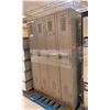 Image 2 : BROWN METAL 4 BAY 8 DOOR LOCKER SYSTEM