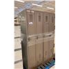 Image 3 : BROWN METAL 4 BAY 8 DOOR LOCKER SYSTEM