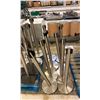 Image 1 : 8 PASSPORT STAINLESS STEEL RETRACTABLE CROWD CONTROL STANCHIONS