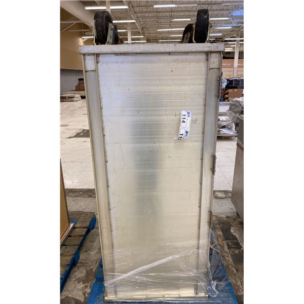 ENCLOSED COMMERCIAL MOBILE ALUMINUM CAKE CART