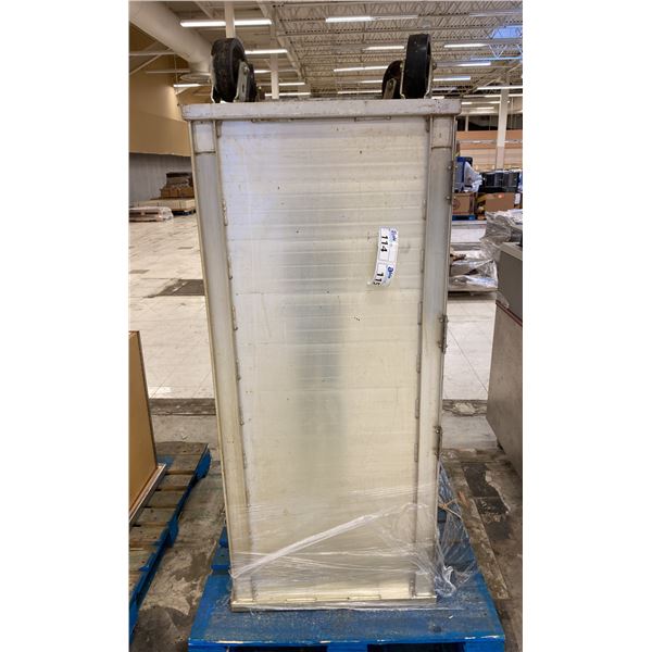 ENCLOSED COMMERCIAL MOBILE ALUMINUM CAKE CART