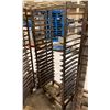 Image 2 : 18 TRAY STEEL MOBILE COMMERCIAL BAKERS BREAD RACK *NO BAKING SHEETS*