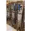 Image 2 : 18 TRAY STEEL MOBILE COMMERCIAL BAKERS BREAD RACK *NO BAKING SHEETS*