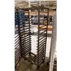 Image 2 : 18 TRAY STEEL MOBILE COMMERCIAL BAKERS BREAD RACK *NO BAKING SHEETS*