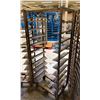 Image 2 : 10 TRAY STEEL MOBILE COMMERCIAL BAKERS BREAD RACK *NO BAKING SHEETS*