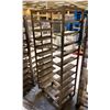 Image 2 : 10 TRAY STEEL MOBILE COMMERCIAL BAKERS BREAD RACK *NO BAKING SHEETS*