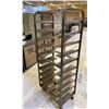 Image 2 : 10 TRAY STEEL MOBILE COMMERCIAL BAKERS BREAD RACK *NO BAKING SHEETS*