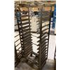 Image 2 : 15 TRAY STEEL MOBILE COMMERCIAL BAKERS BREAD RACK *NO BAKING SHEETS*