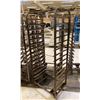 Image 2 : 15 TRAY STEEL MOBILE COMMERCIAL BAKERS BREAD RACK *NO BAKING SHEETS*