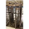 Image 2 : 15 TRAY STEEL MOBILE COMMERCIAL BAKERS BREAD RACK *NO BAKING SHEETS*