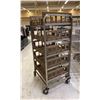 Image 2 : 6 TRAY ALUMINUM MOBILE COMMERCIAL PRODUCT RACK *HAS 5 BINS*