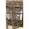 Image 2 : 7 TIER STEEL MOBILE COMMERCIAL MESH DECK PRODUCT RACK