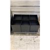 Image 3 : PAIR OF COMMERCIAL MOBILE 6 SECTION BULK BINS * MISSING LIDS *
