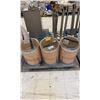 Image 1 : 3 STATION COMMERCIAL MOBILE BULK BINS WITH LIDS