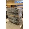 Image 2 : 2 PALLET STACK OF 48" BLACK METAL GONDOLA SHELVING SHELVES