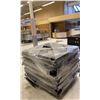Image 2 : PALLET OF 48" BLACK METAL GONDOLA SHELVING SHELVES