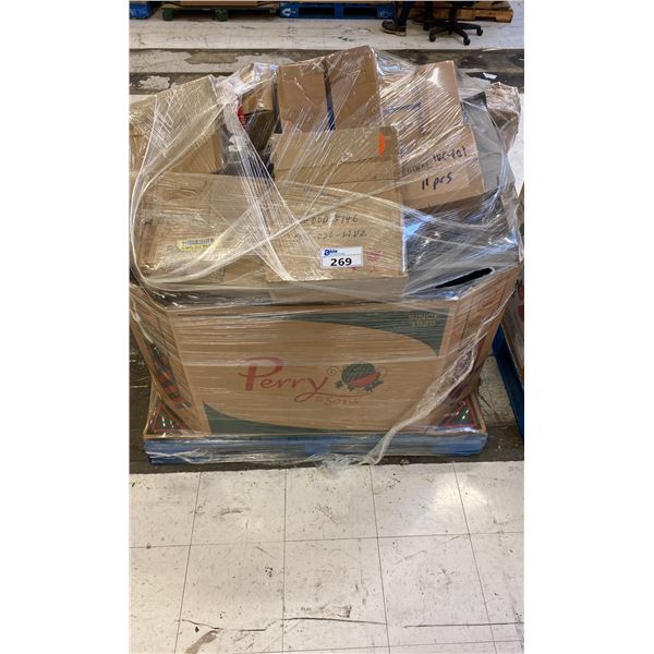 PALLET OF ASSORTED COMMERCIAL METAL SHELVING