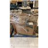 Image 2 : PALLET OF ASSORTED COMMERCIAL METAL SHELVING