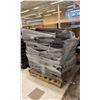 Image 2 : PALLET OF GREY METAL GONDOLA SHELVING MESH SHELVES