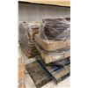 Image 2 : PALLET OF BROWN METAL GONDOLA END DECK ROUND TOP & KICK SHELVING