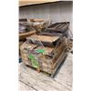 Image 2 : PALLET OF BROWN METAL 4 X 13 GONDOLA SHELVING UPPERS
