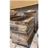 Image 2 : PALLET OF BROWN METAL 3 X 16 GONDOLA RADIUS ROUND INWARD END SHELVING