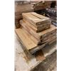 Image 2 : PALLET OF BROWN METAL ASSORTED GONDOLA RADIUS ROUND END SHELVING