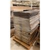 Image 2 : PALLET OF BROWN METAL 3 X 16 GONDOLA RADIUS ROUND INWARD END SHELVING