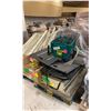 Image 2 : PALLET OF ASSORTED GONDOLA SHELVING PARTS & BASKETS