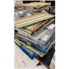 Image 2 : 2 PALLETS OF BEIGE METAL ASSORTED GONDOLA SHELVING PARTS & PEG BOARD