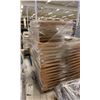 Image 2 : PALLET OF BROWN MESH TILT IN GONDOLA DISPLAY SHELVING SHELVES