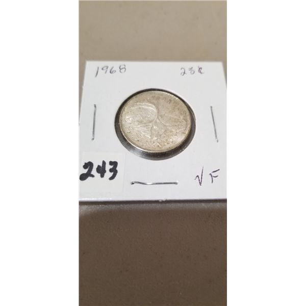 CDN silver Quarter 1968