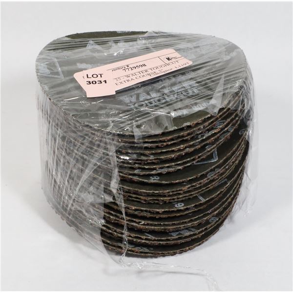 LOT OF 25 - WALTER TOUGHCUT A-16-P EXTRA COURSE 5"