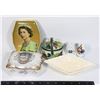 Image 1 : LOT OF ASSORTED ITEMS INCLUDES QUEEN ELIZABETH TIN