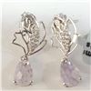 Image 1 : SILVER AMETHYST(1.9CT) EARRINGS