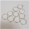 Image 2 : SILVER LOT OF 5 HOOP EARRINGS